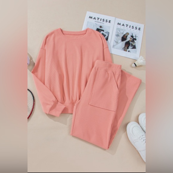 Kali ribbed 2 piece lounge set - Picture 4 of 9